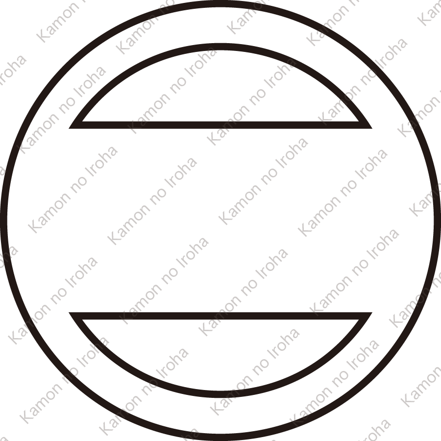 陰細輪に太一つ引き紋