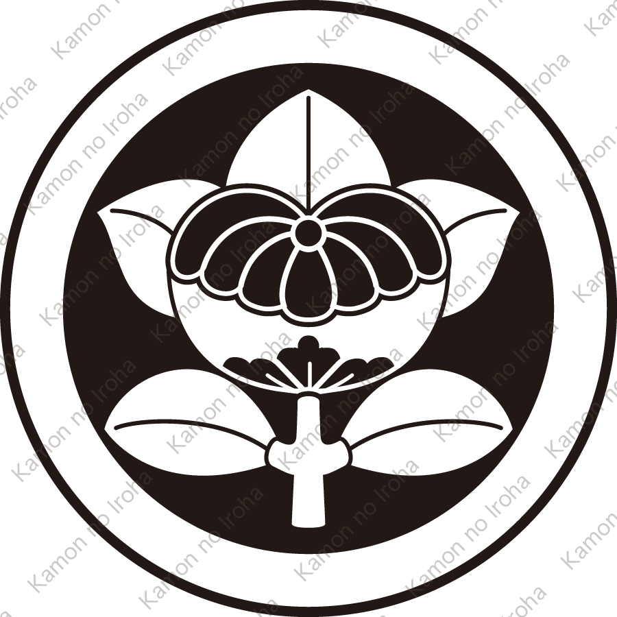 陰丸に菊座橘紋