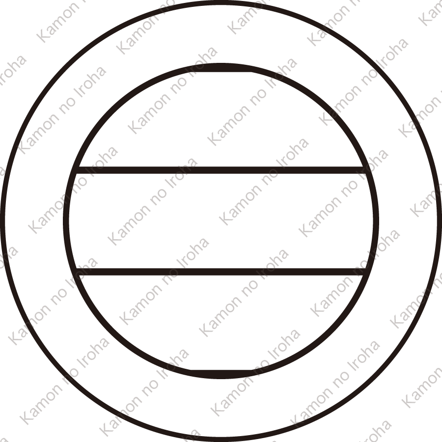 陰三浦三つ引き紋