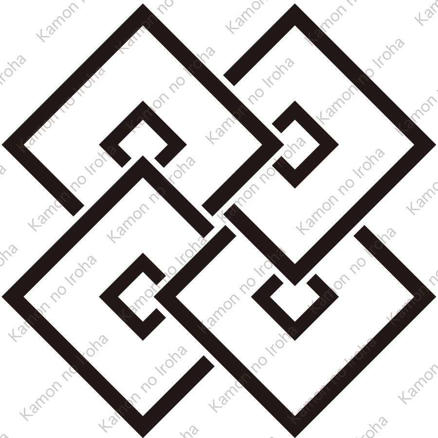 陰捻じ四つ目紋