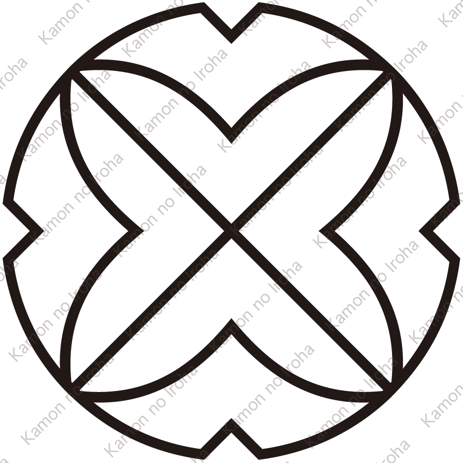 陰隅折れ四つ目紋