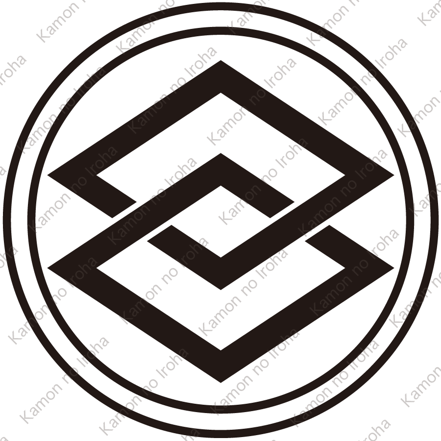 陰輪に組み合い菱紋