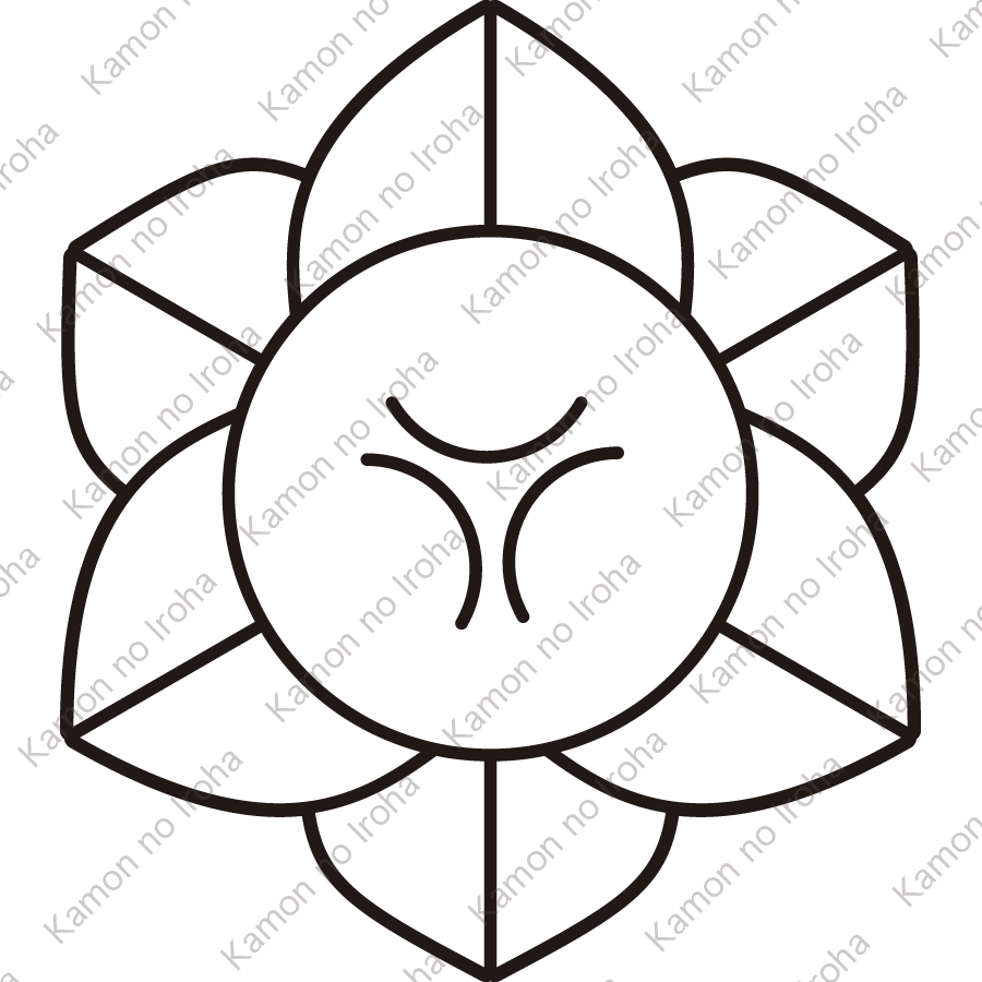 陰八重向う橘紋