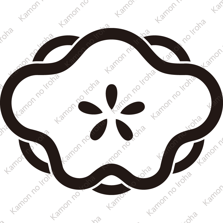 陰八重利休梅紋