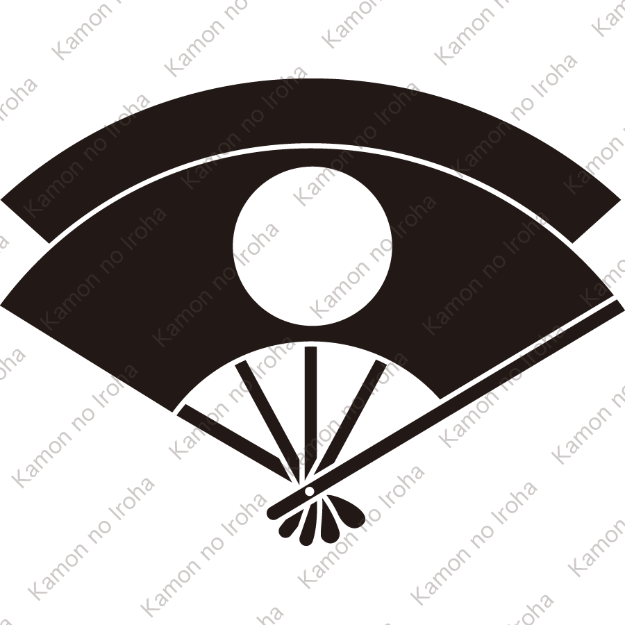 重ね日の丸扇紋