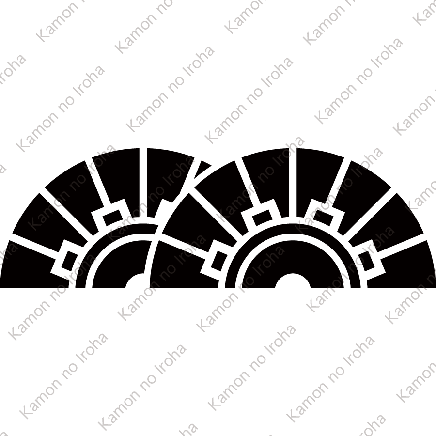 重ね浪切り車紋