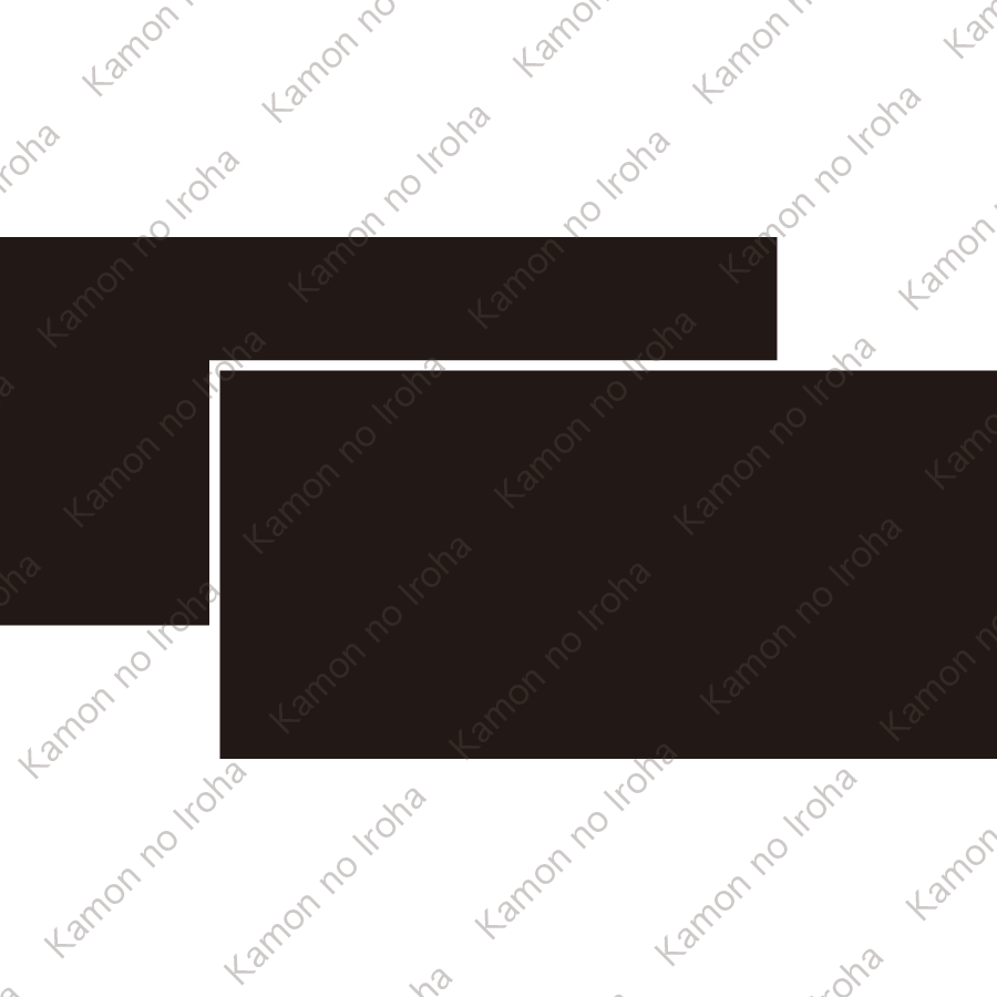 重ね垂れ角持ち紋