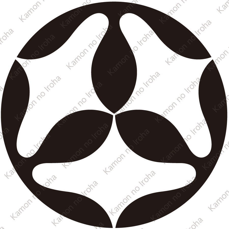 頭合せ光琳三つ山の字紋