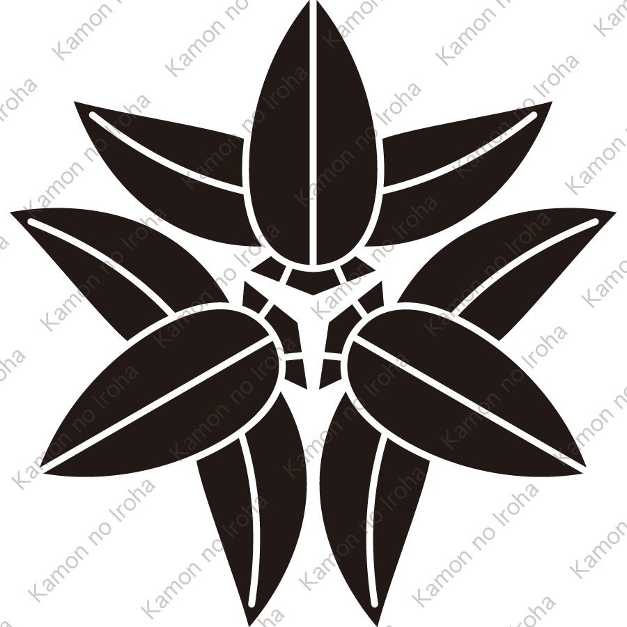 頭合せ九枚篠笹紋