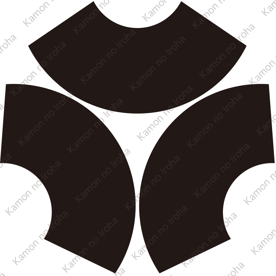 頭合せ三つ地紙紋