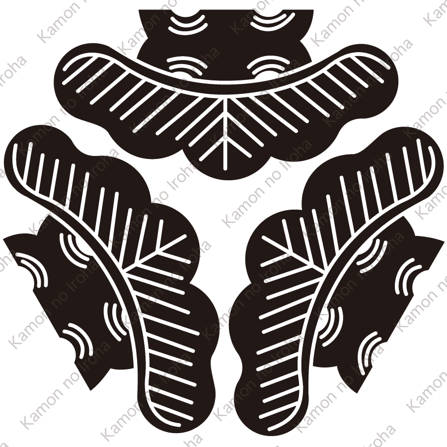 頭合せ三つ松紋