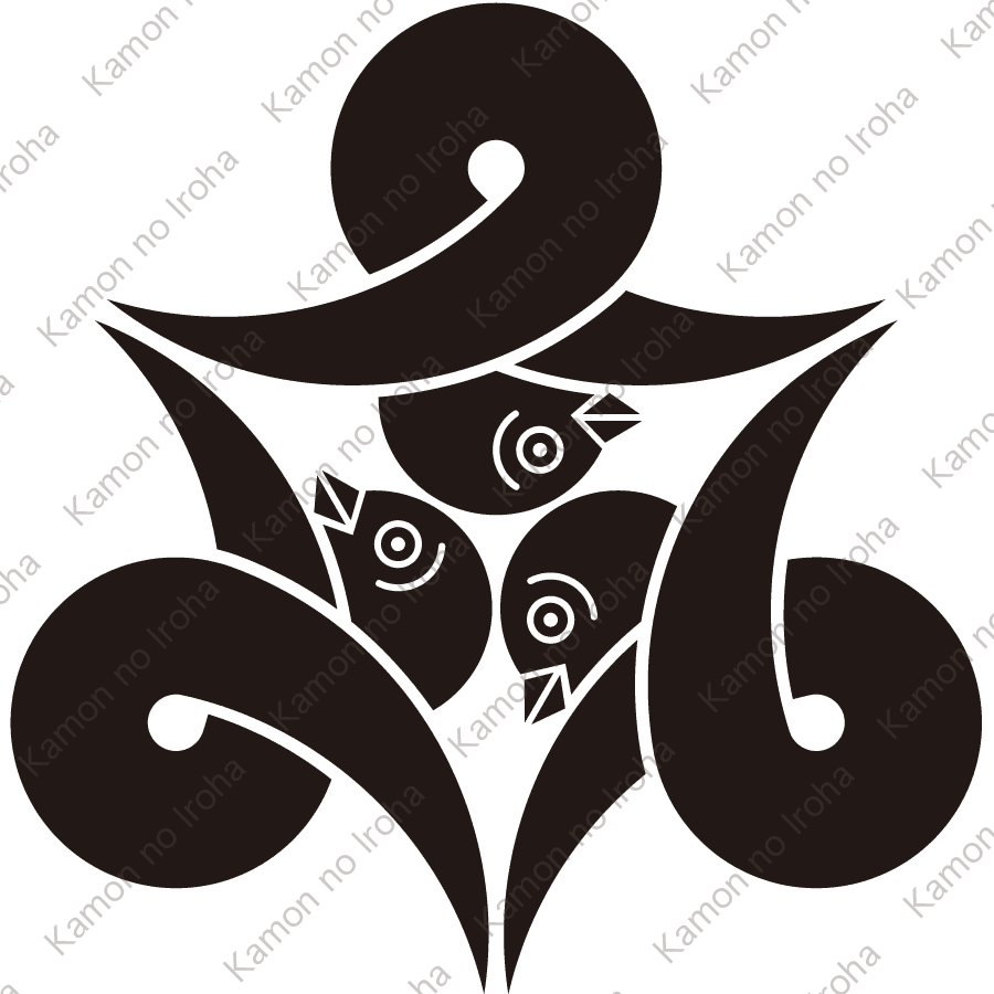 頭合せ三つ結び雁金紋