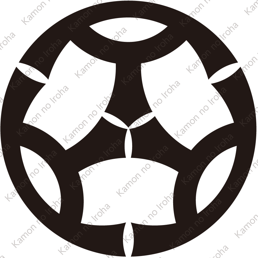 頭合せ三つ山の字紋