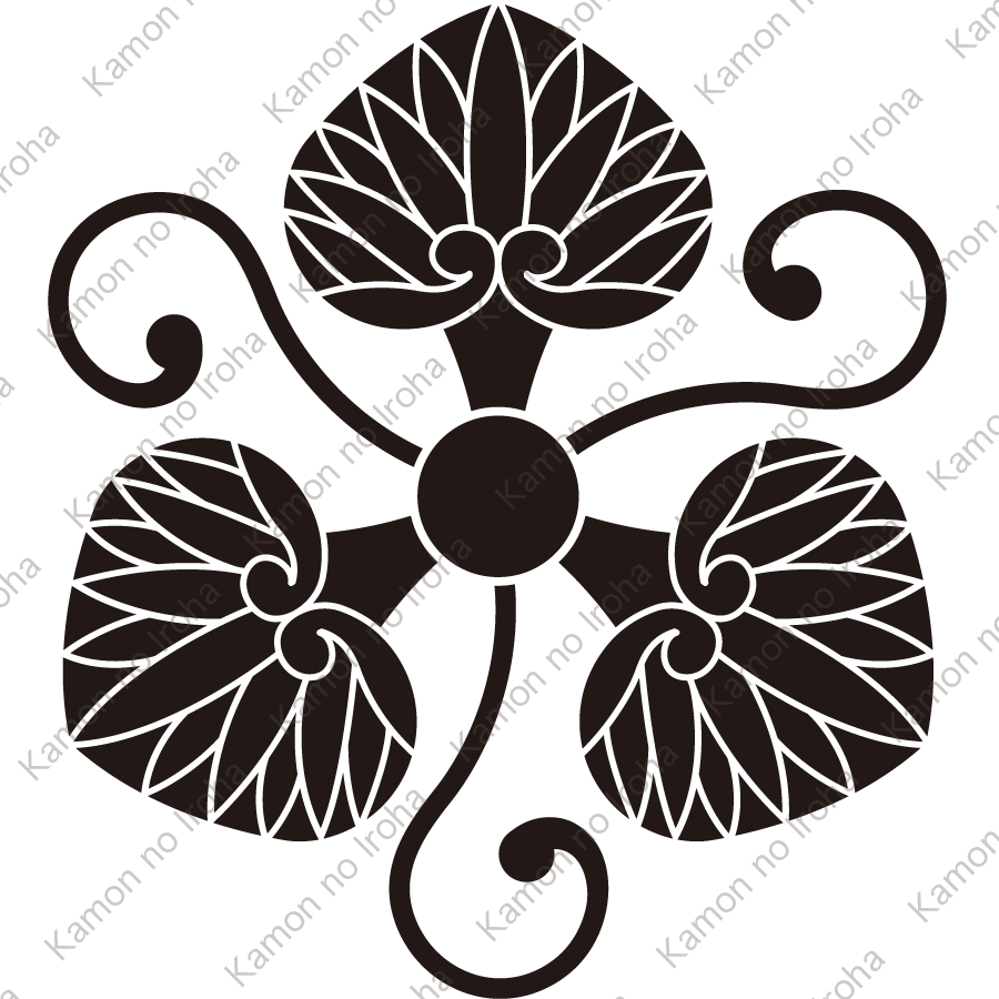 片手蔓に三つ葵紋