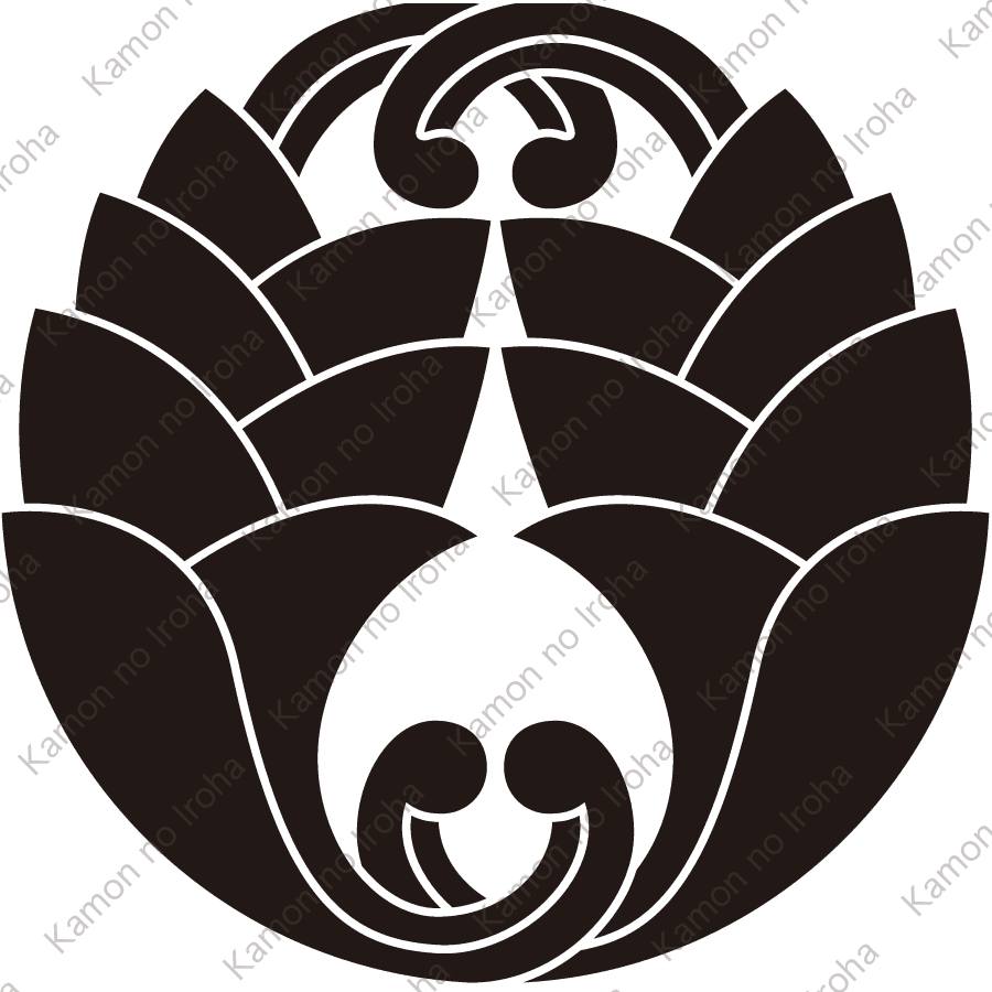 変り抱き違い茗荷紋