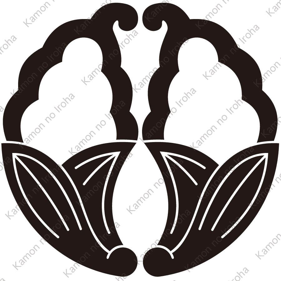 変り抱き茗荷紋