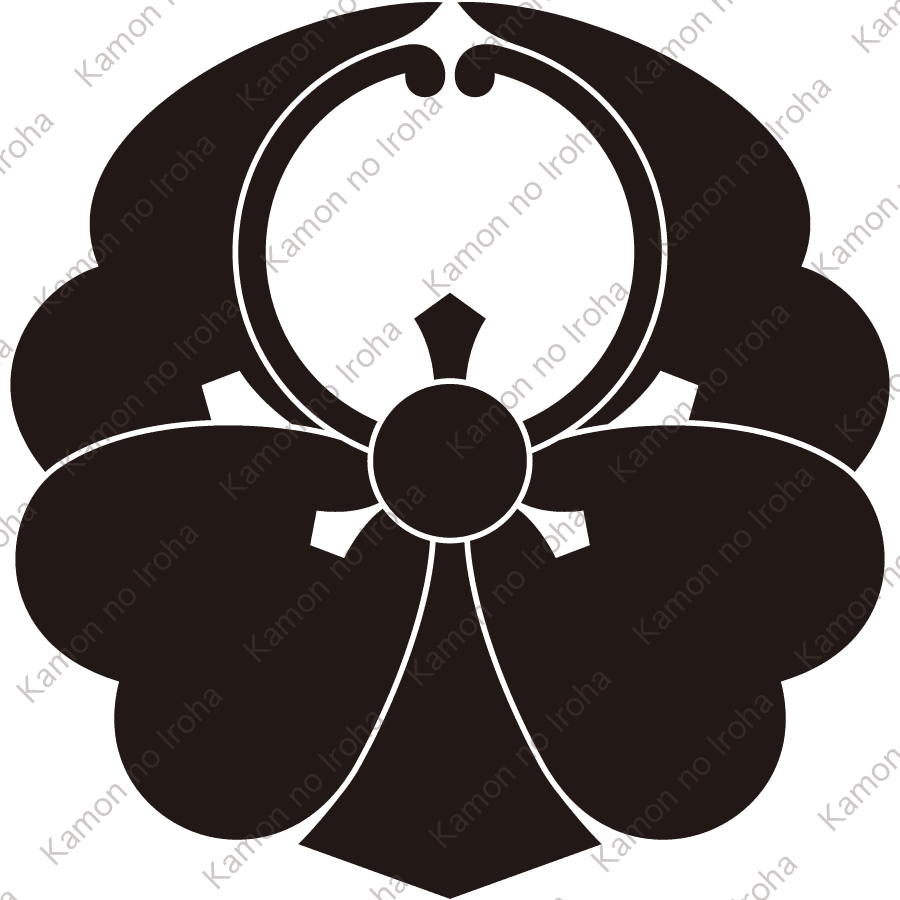 変り浮線剣片喰紋