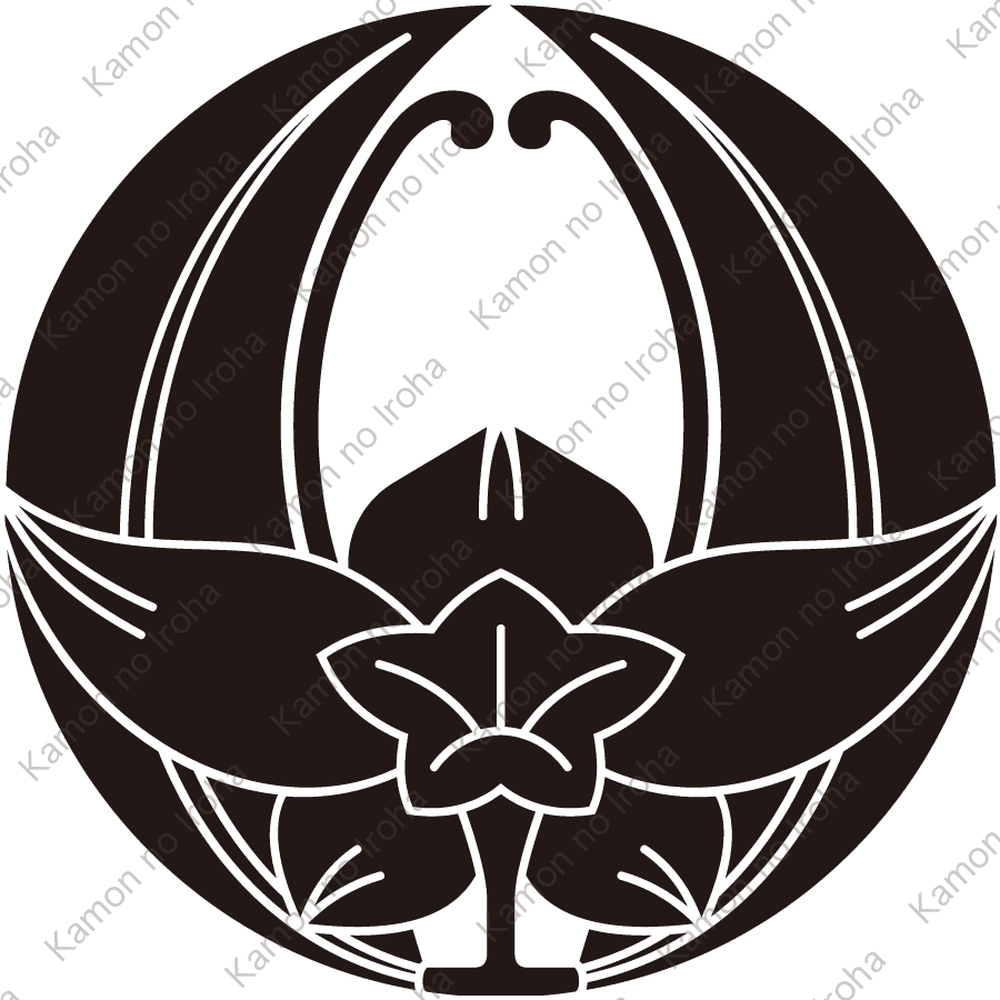 変り浮線桔梗紋