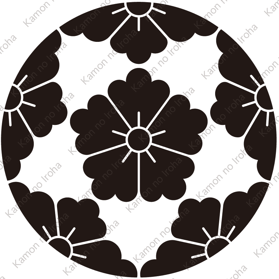 変り浮線綾唐花紋