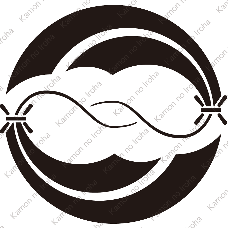 変り二つ熨斗蝶丸紋