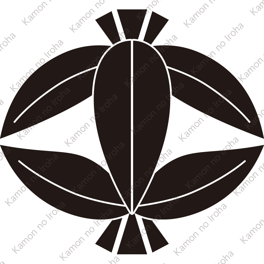 変り五枚笹（２）紋