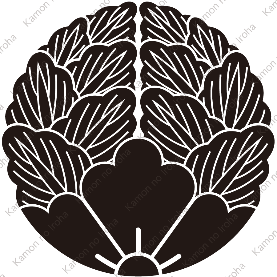 変り杏葉花菱紋