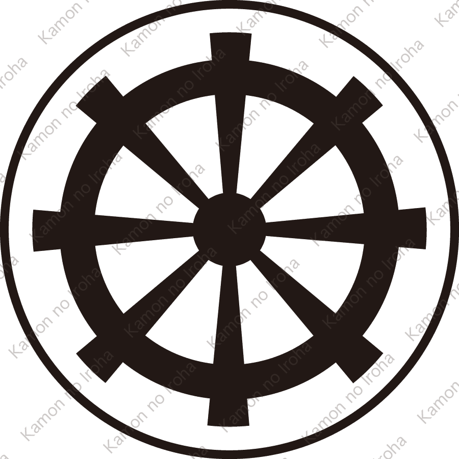 変り陰源氏車紋