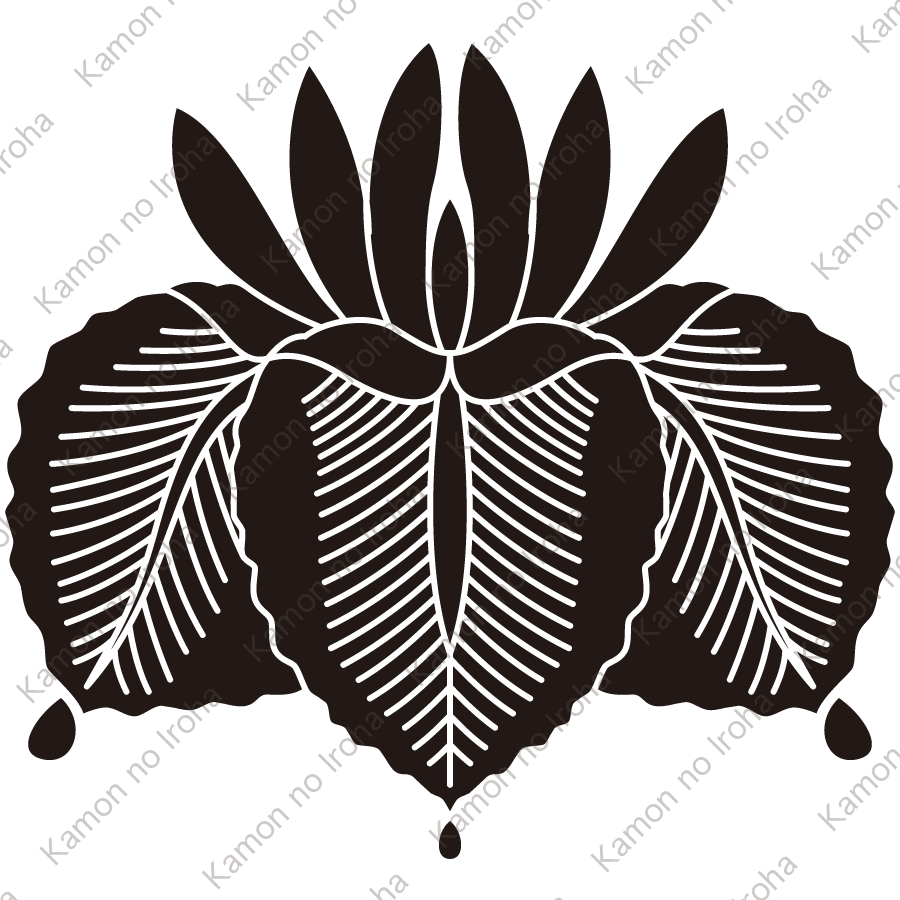 変り杜若の花紋