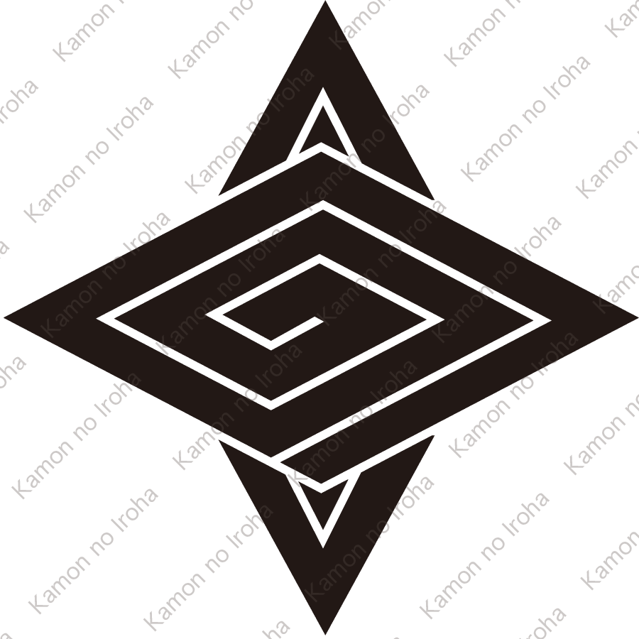 変り重ね稲妻菱紋