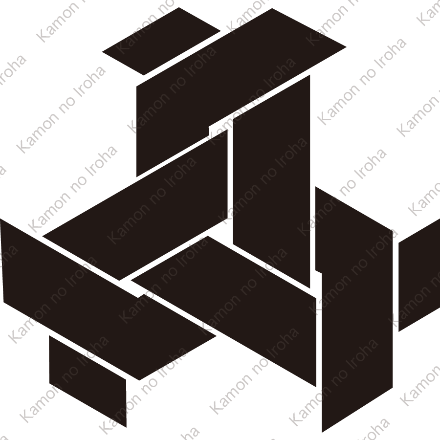 変り亀甲崩し紋