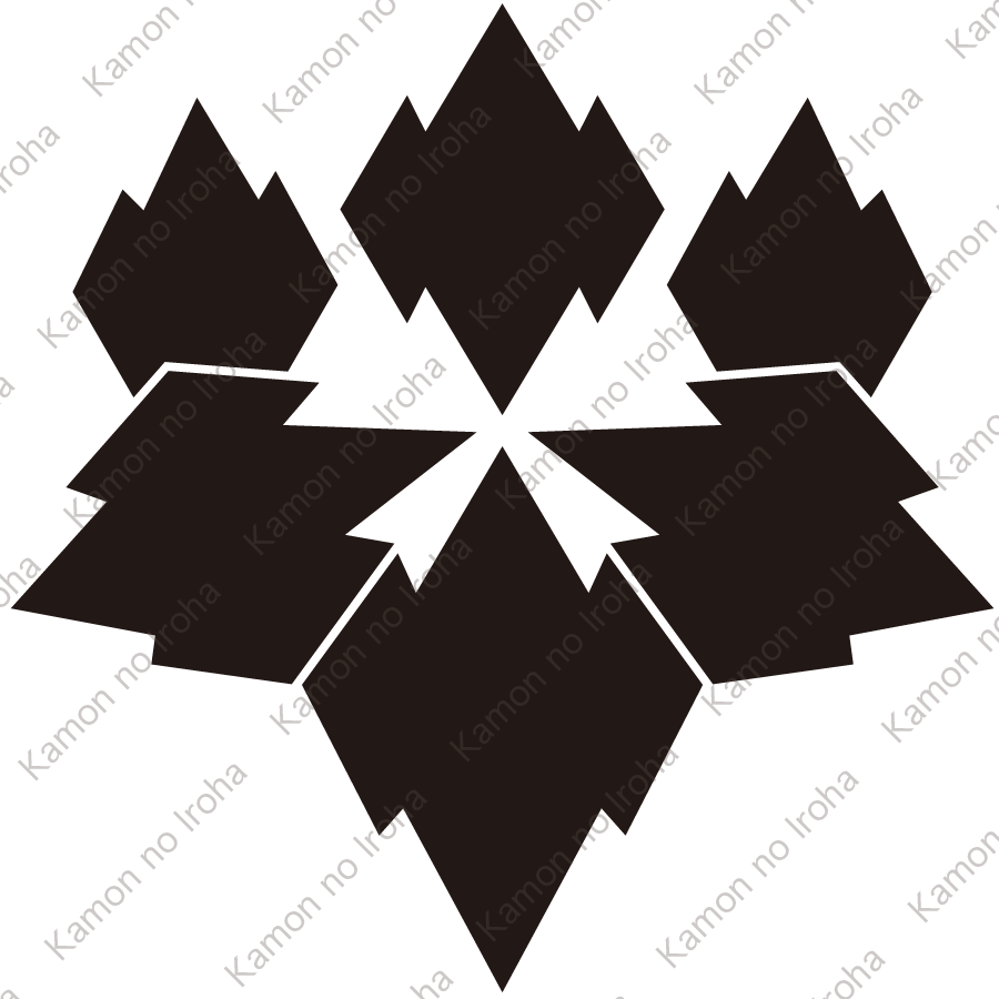 変り松皮菱桐紋