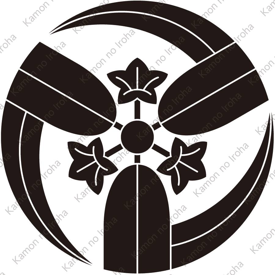 変り三つ葉折れ竜胆紋