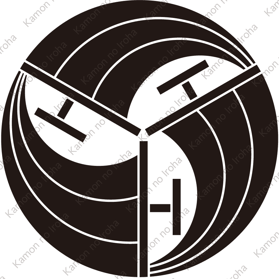 変り三つ帆の丸紋