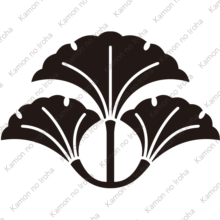 変り三つ銀杏紋