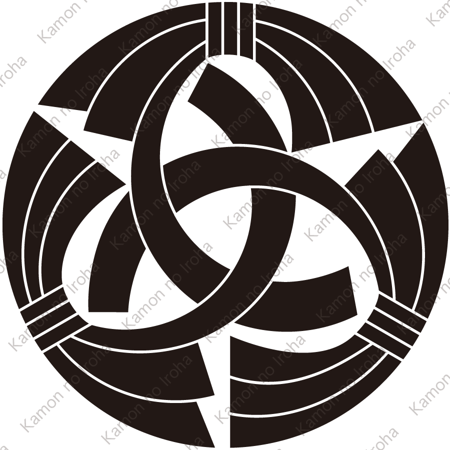 変り三つ組み合せ熨斗紋