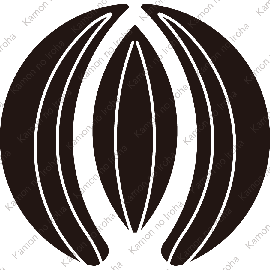 変り三つ梛の葉紋