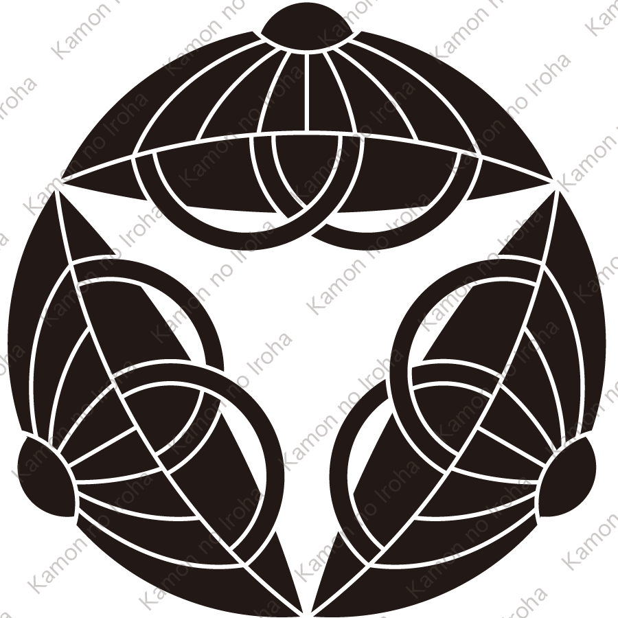 変り三つ寄せ笠紋