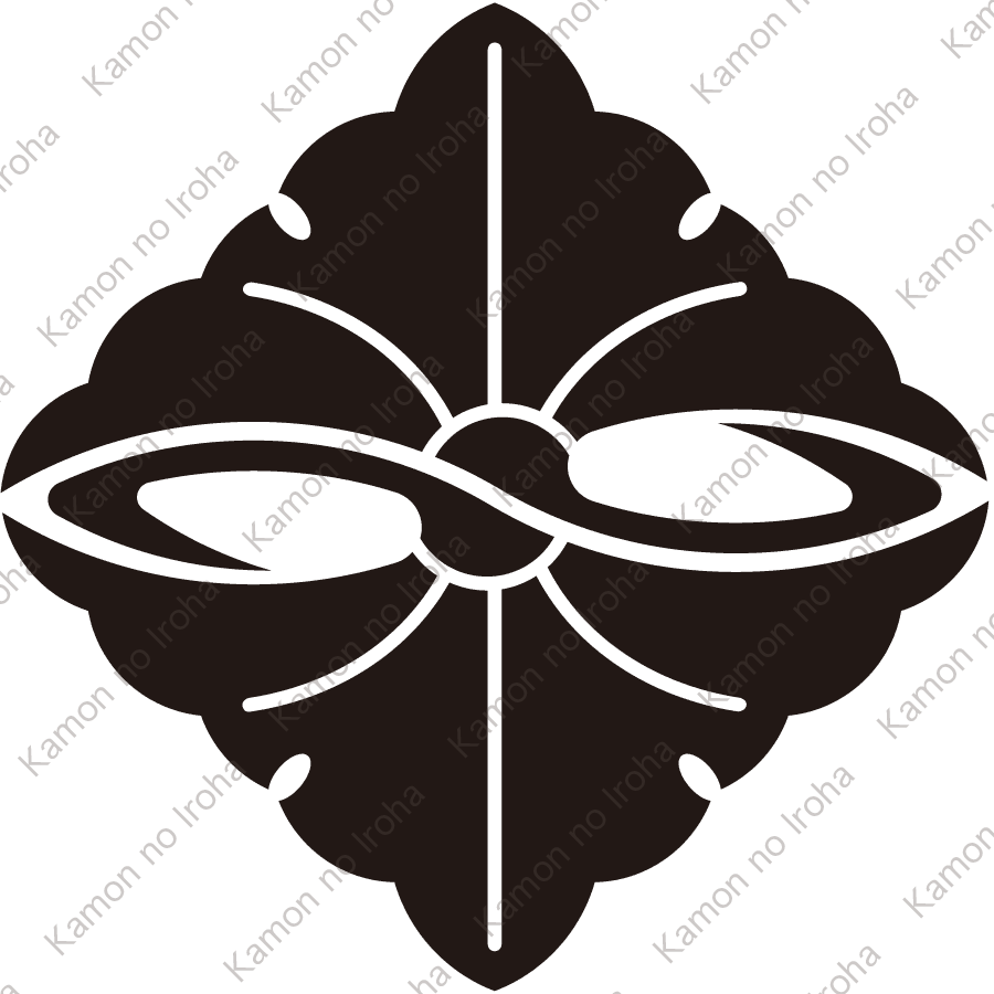 変り向い銀杏菱紋