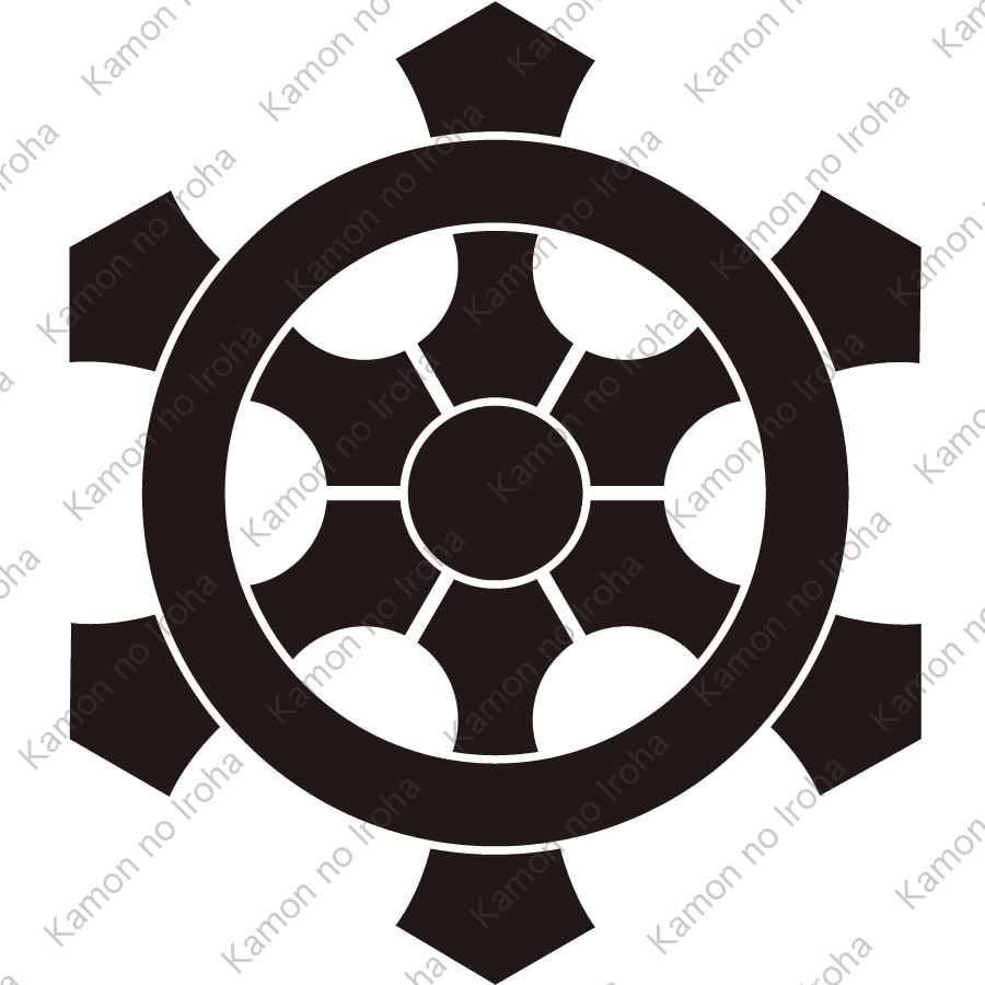 変り六つ輪宝紋