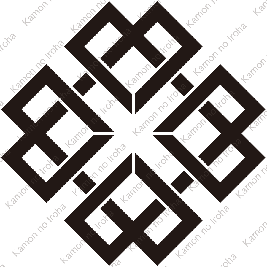 変り折り込み井筒紋