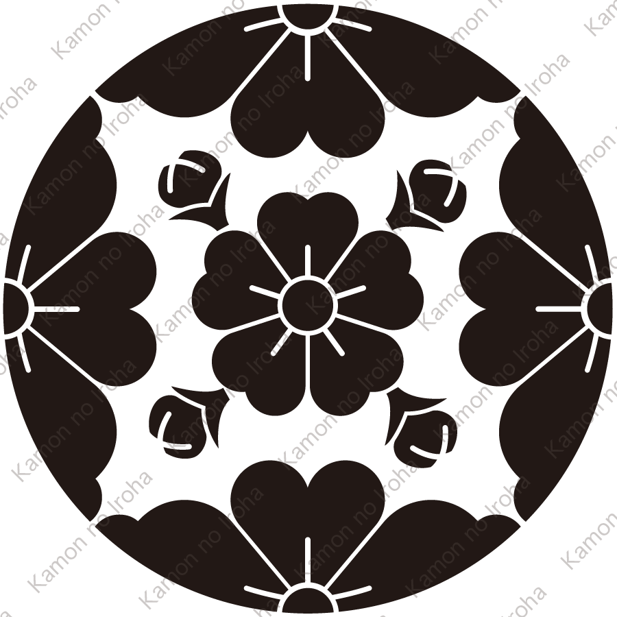 四つ割り桜に桜紋