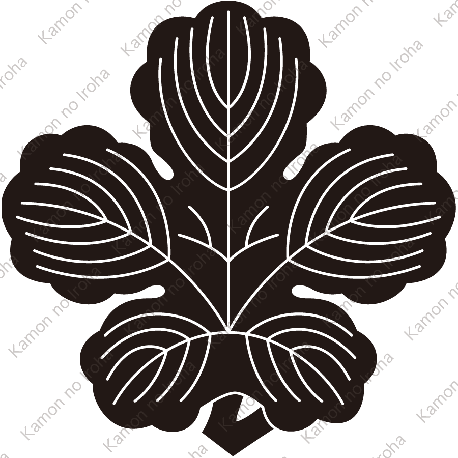 変り立ち梶の葉紋