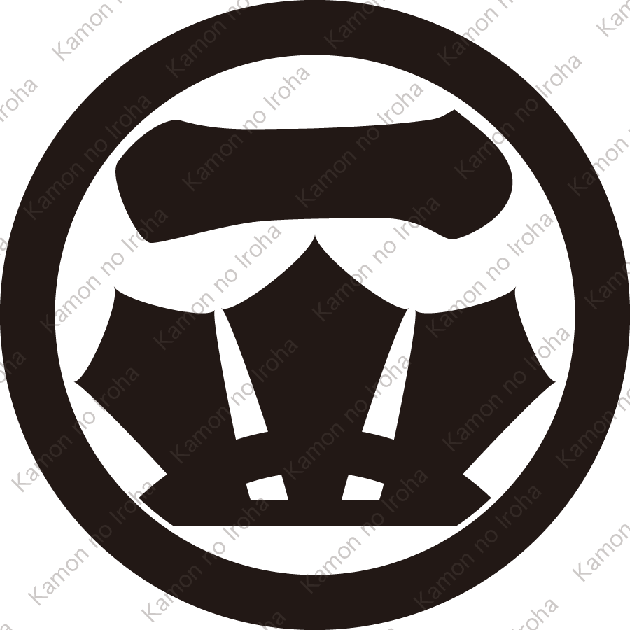 変り植村割り桔梗（２）紋