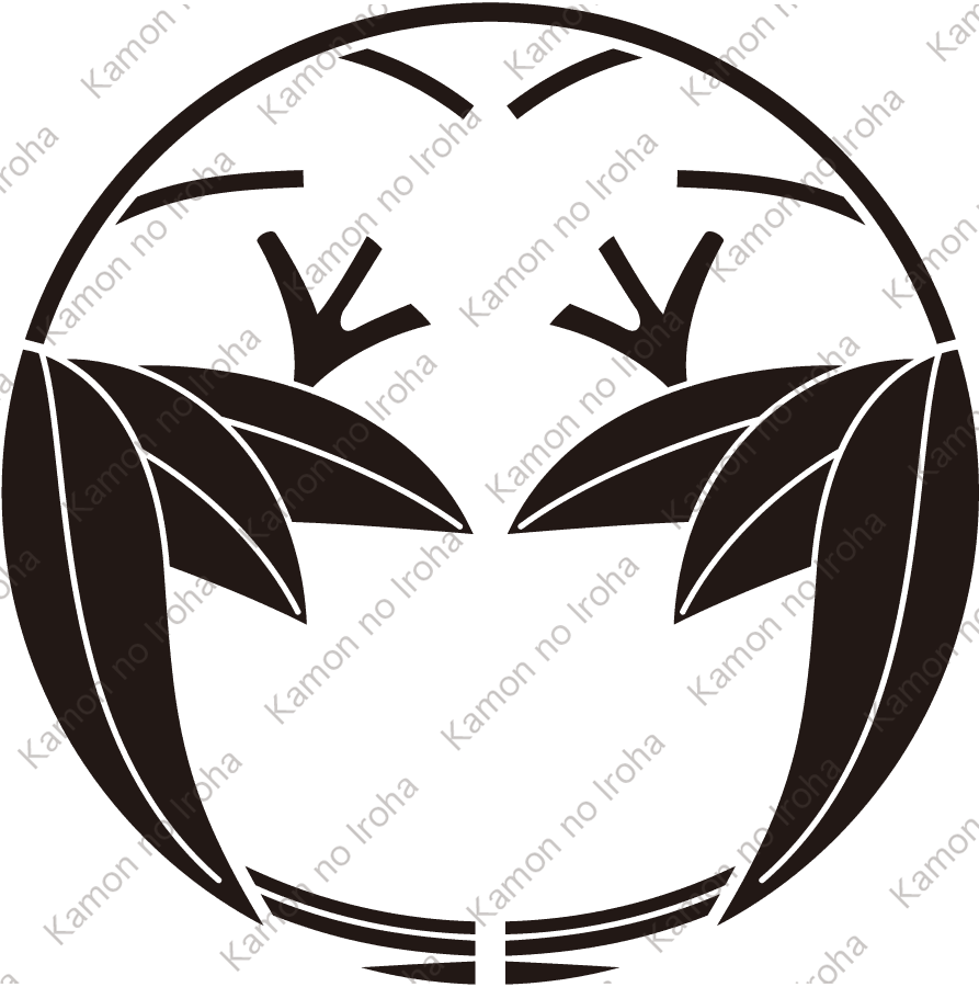 変り割り篠笹紋