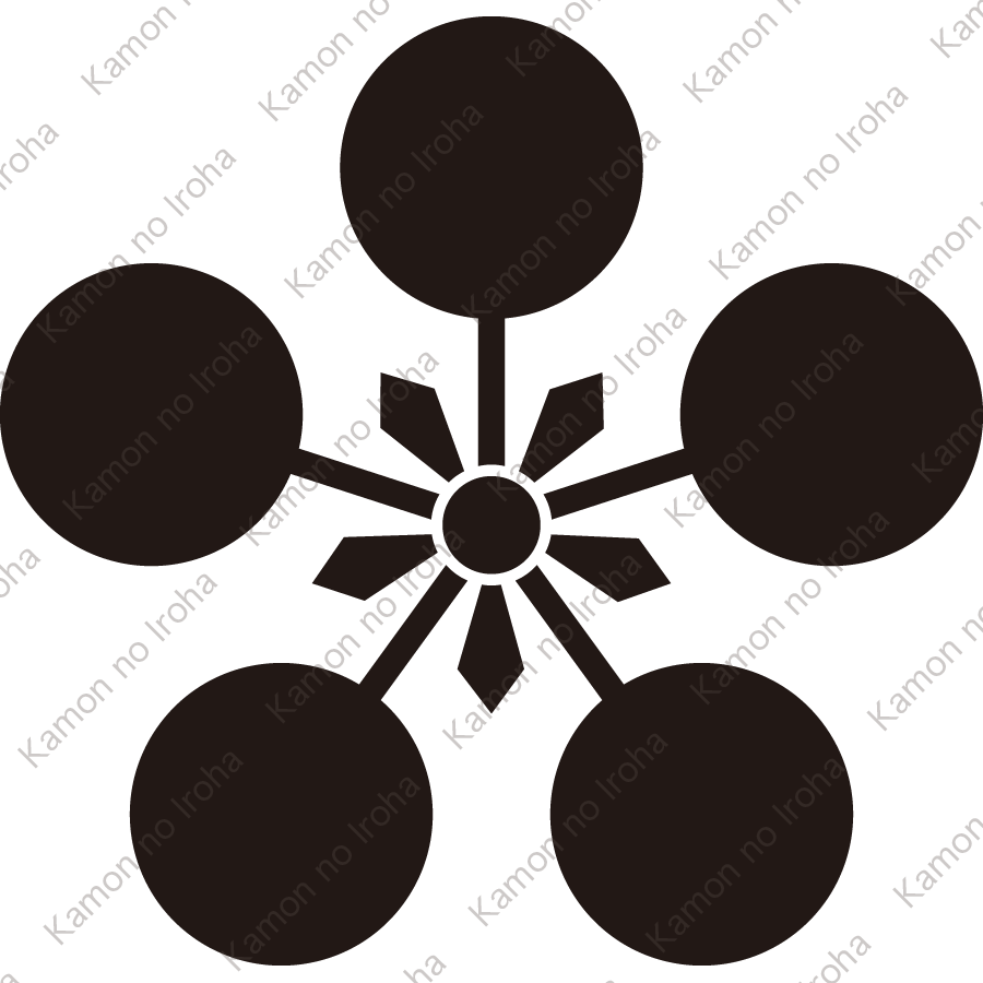 変り幼剣梅鉢紋