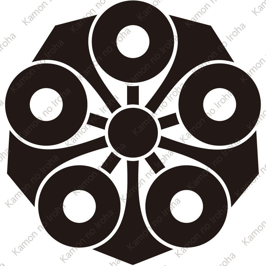 剣五つ蛇の目紋