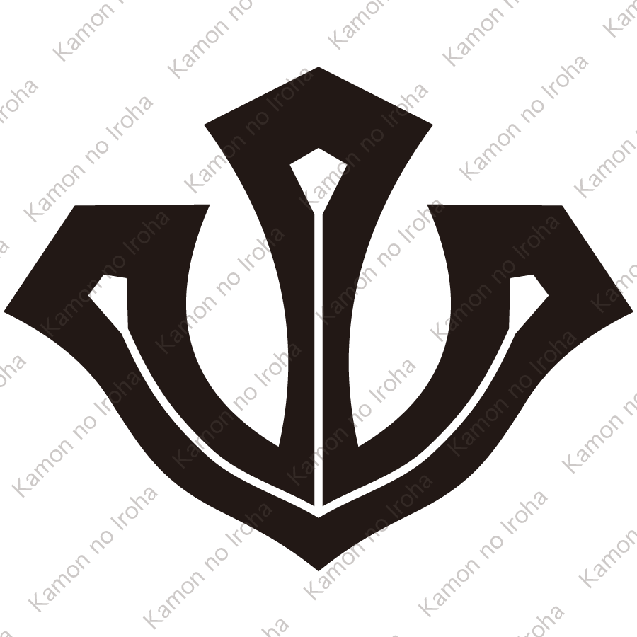 剣持ち山の字紋