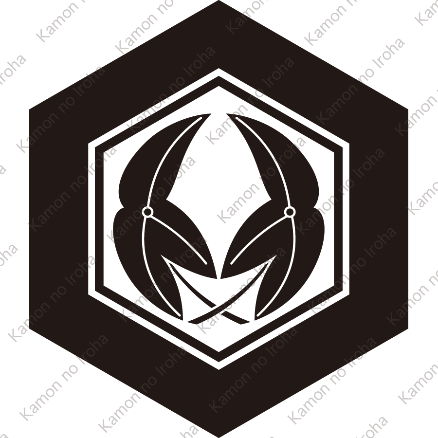 亀甲に抱き葉沢瀉紋