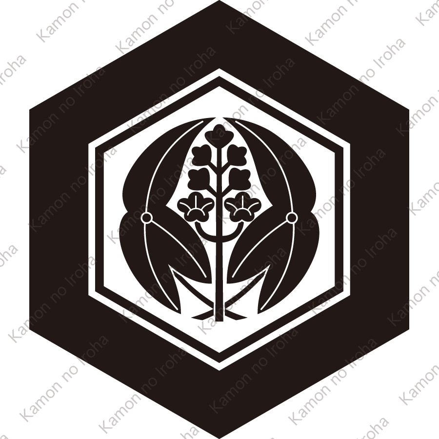 亀甲に抱き沢瀉紋