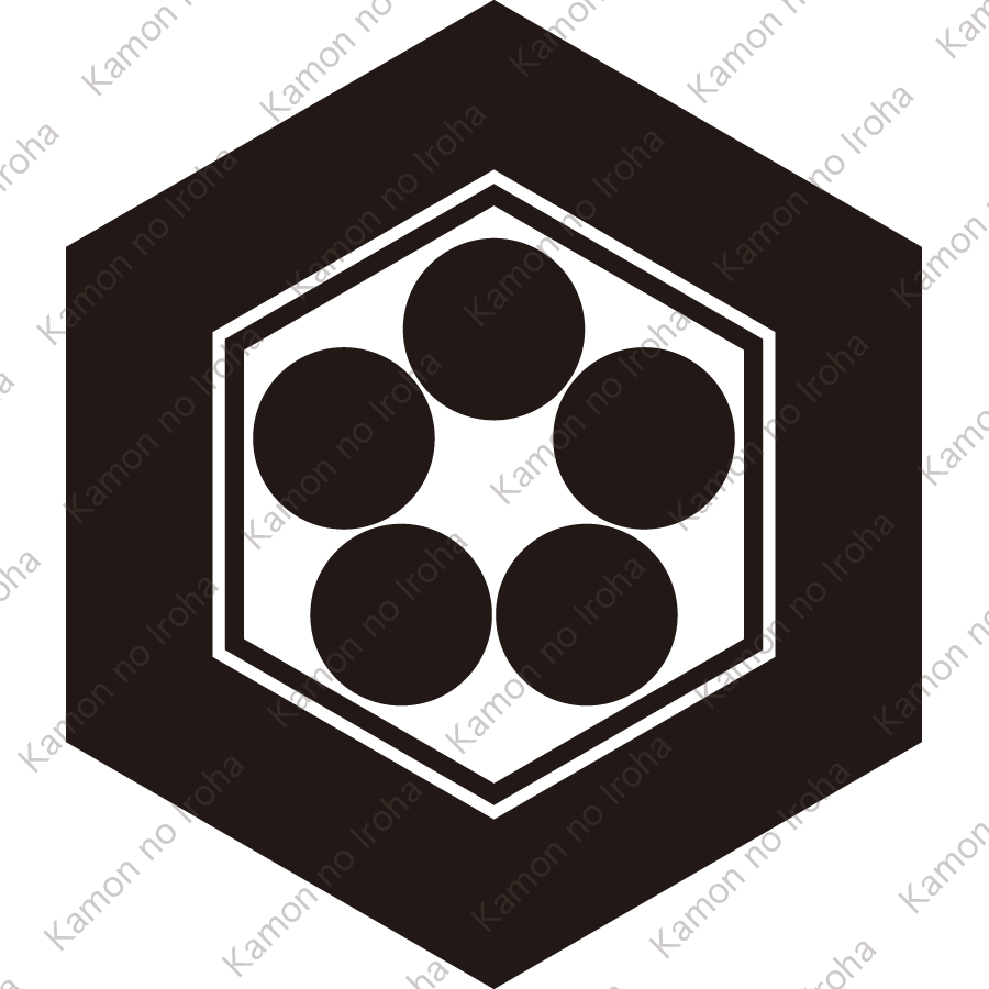 亀甲に五つ星紋